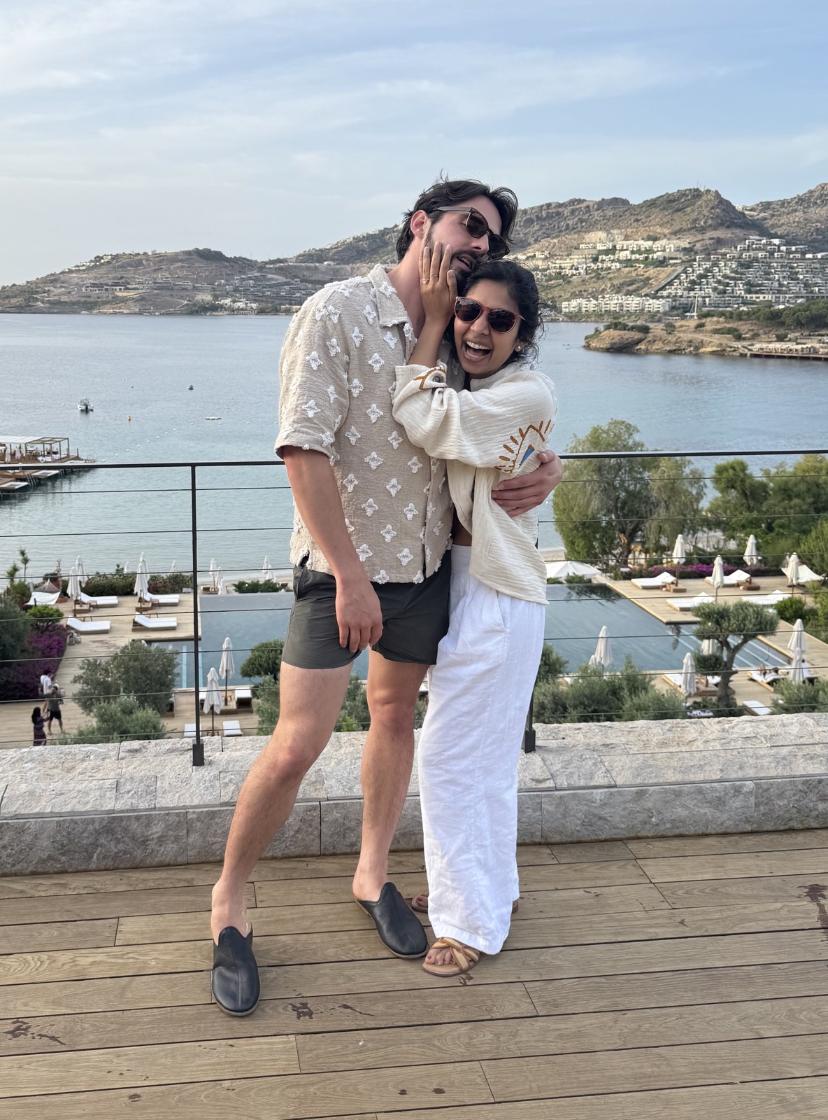 Umangi and Zachary on their travels